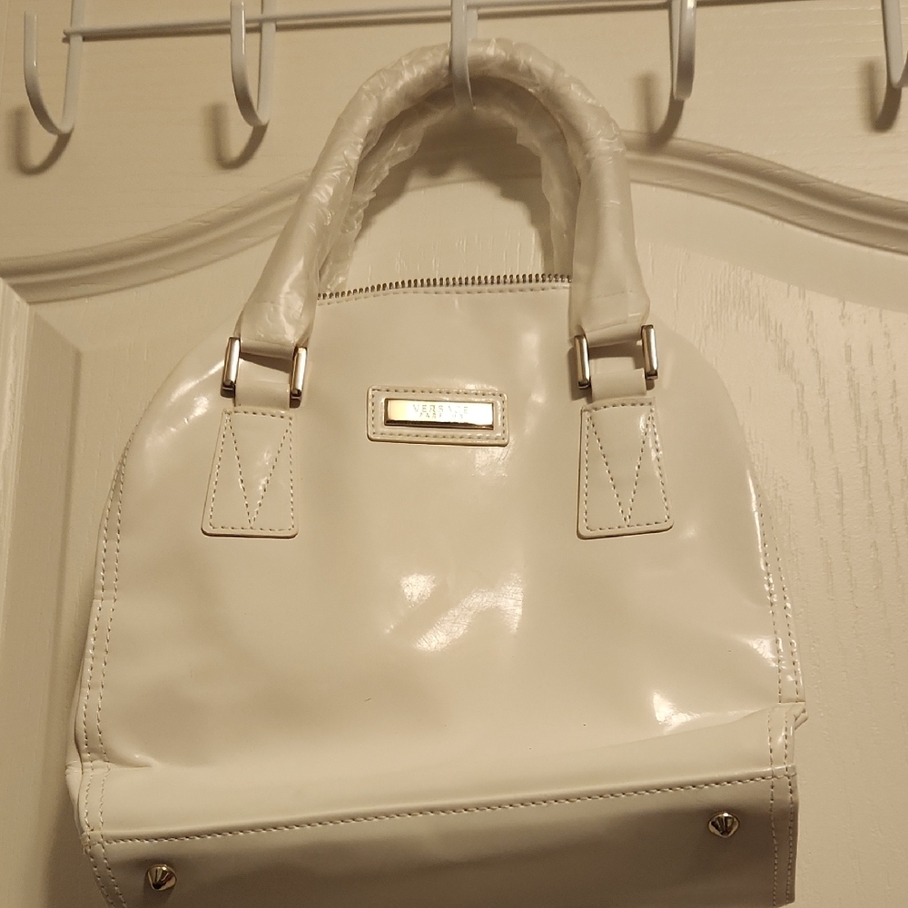 Versace Elegant White Satchel